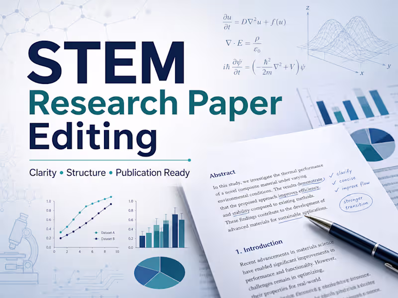 Cover image for STEM Research Paper Editing & Journal Submission Support