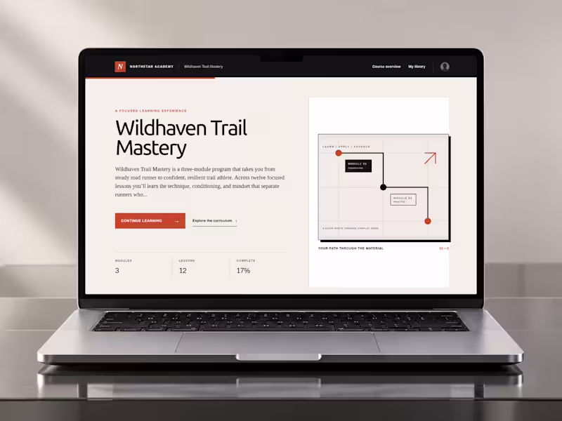 Cover image for Northstar — Custom Kajabi Academy Course Theme