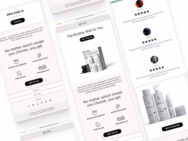 Cover image for Bevel: Email Design System (Concept)