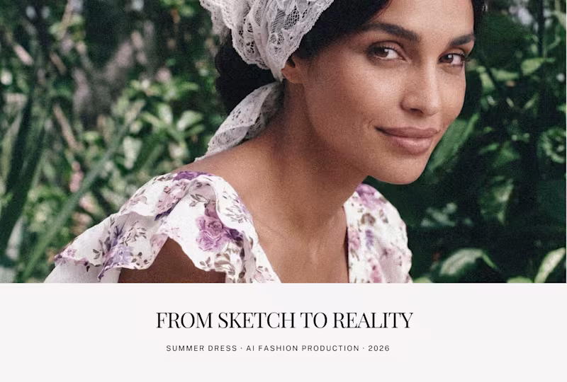 Cover image for From Sketch to Campaign | AI Fashion Production