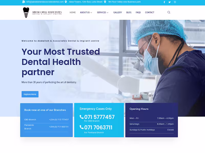 Cover image for Home - Abdallah and associates Dental