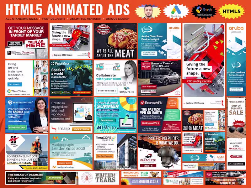Cover image for Attractive Animated HTML5 Banner ads