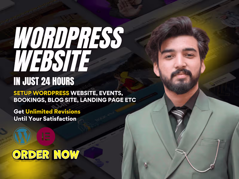 Cover image for I will create responsive elementor wordpress website design