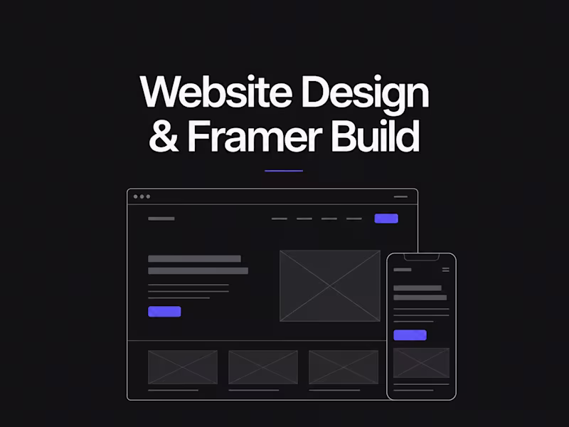 Cover image for Website Design & Framer Build
