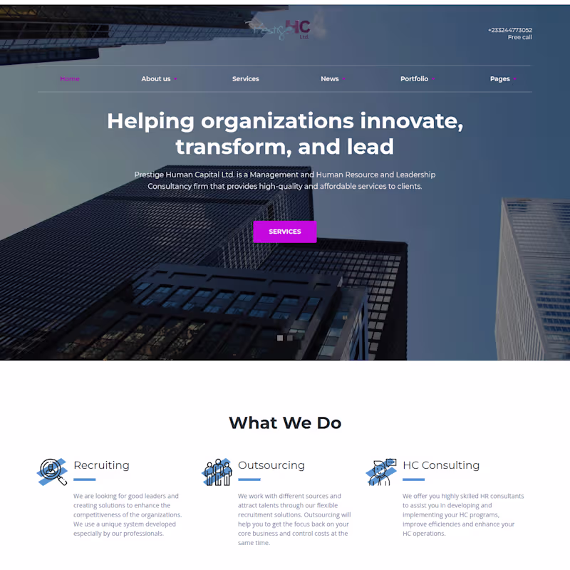 Cover image for HR Website