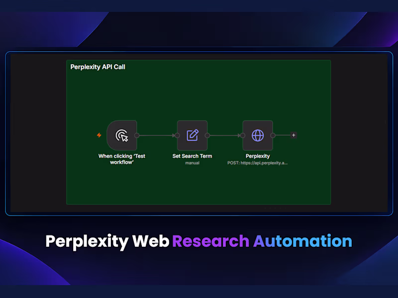 Cover image for Perplexity Web Research Automation