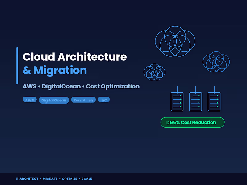 Cover image for Cloud Architecture, Migration & Cost Optimization