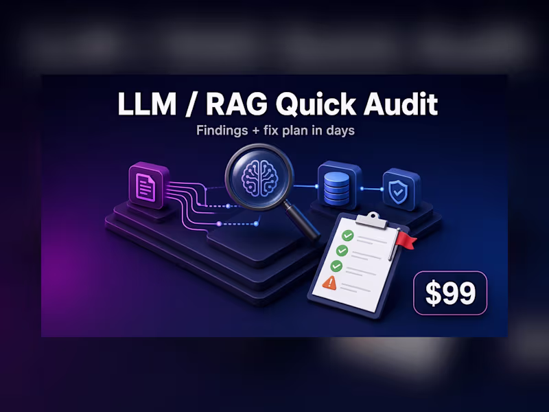 Cover image for LLM / RAG Quick Audit