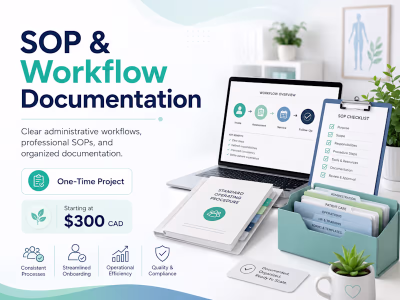 Cover image for SOP & Workflow Documentation