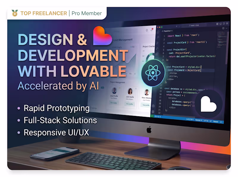 Cover image for lovable design and development