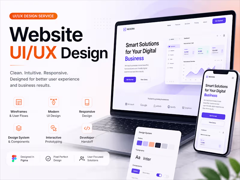 Cover image for Website UI/UX Design in Figma