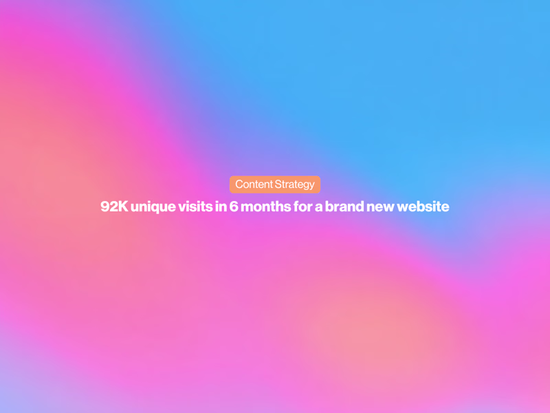 Cover image for Building a brand new blog to 100,000 visits in 6 months