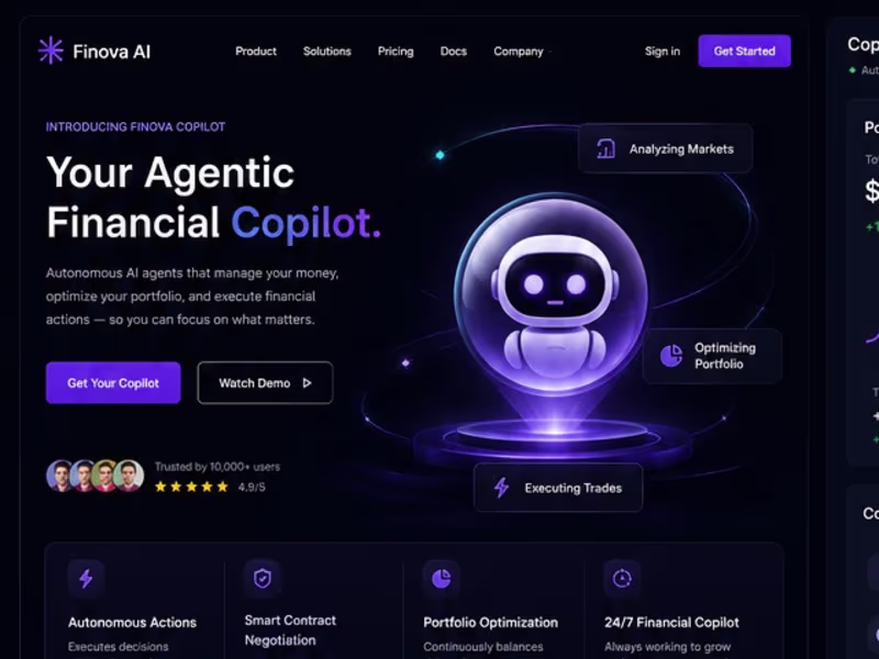 Cover image for Finova , web app ,
