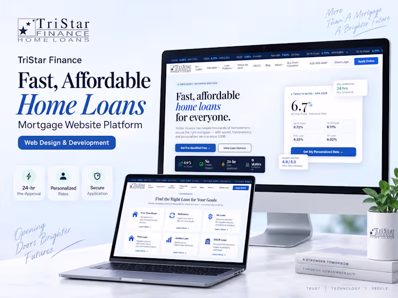 Cover image for Development of TriStar Finance Mortgage Platform