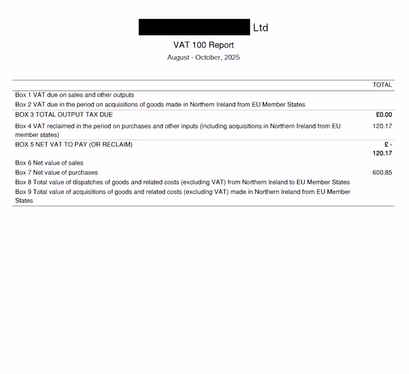 Cover image for UK MTD VAT Return — HMRC Accepted