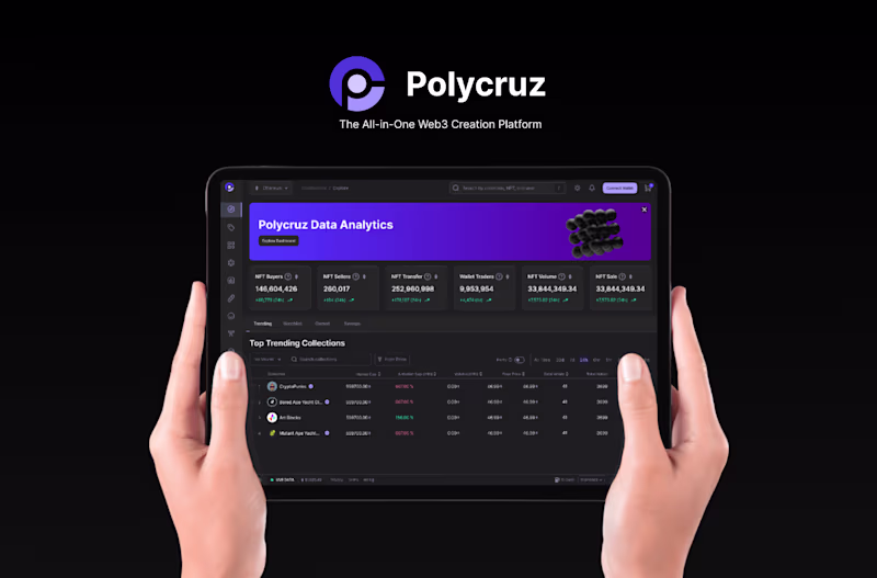 Cover image for Polycruz NFT Platform Full SaaS Product Design