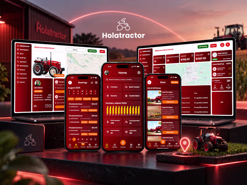 Cover image for HolaTractor — Connected Agritech Ecosystem