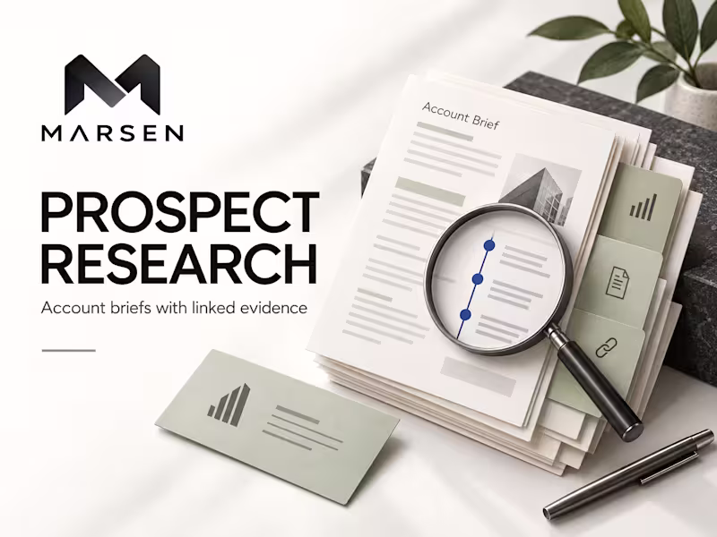 Cover image for Prospect Research and Account Intelligence