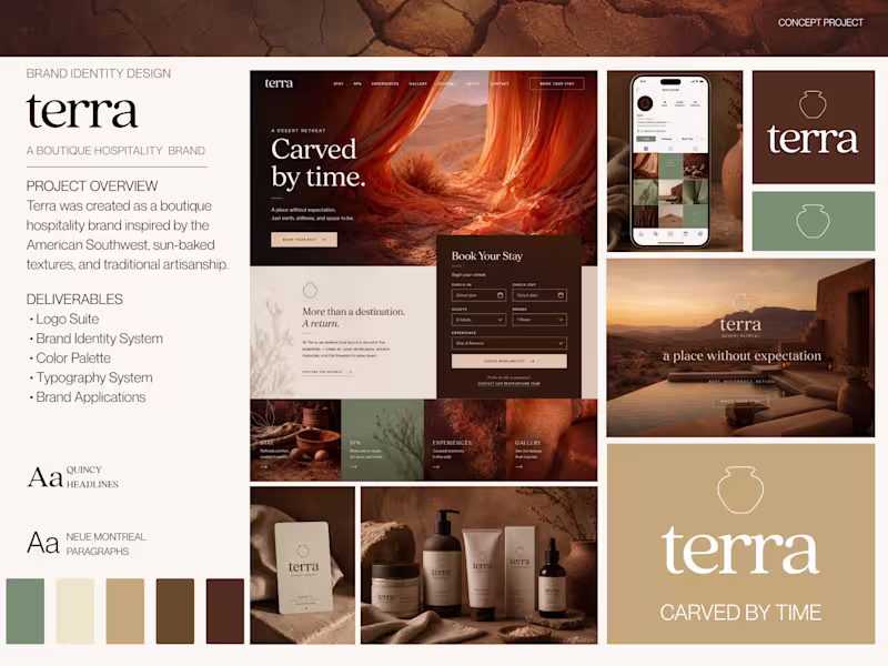 Cover image for Terra | Boutique Desert Retreat Branding