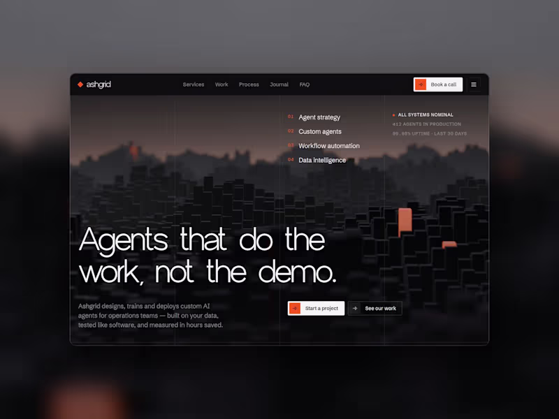 Cover image for New Framer template: Ashgrid 
A