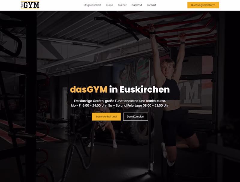 Cover image for dasGYM Website Redesign + Migration from Wordpress