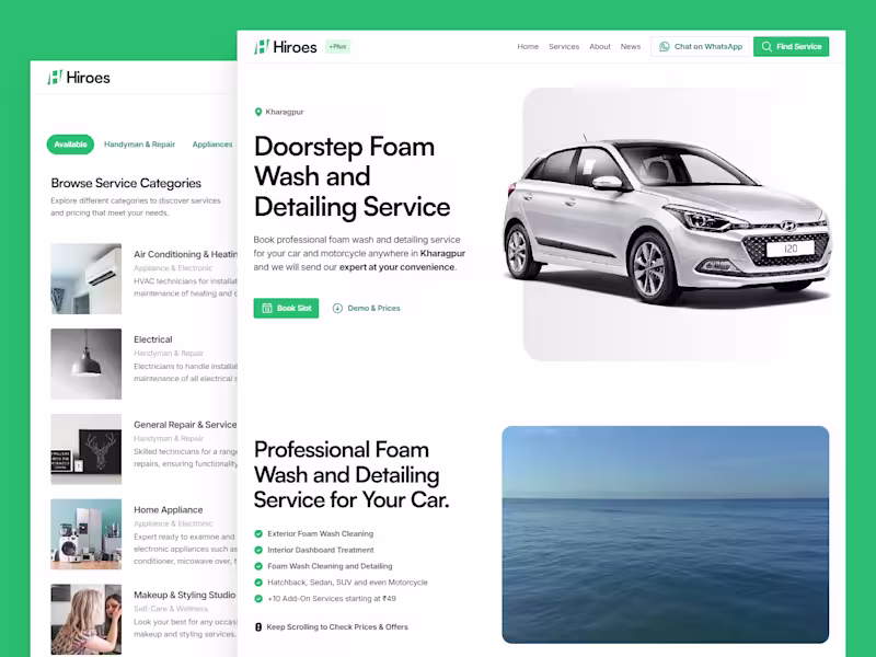 Cover image for Hiroes—Adaptive Website Development