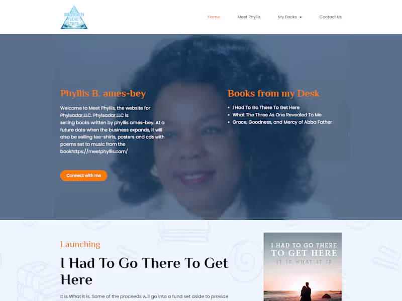 Cover image for Meet Phyllis - Author Portfolio & Book Sales Website