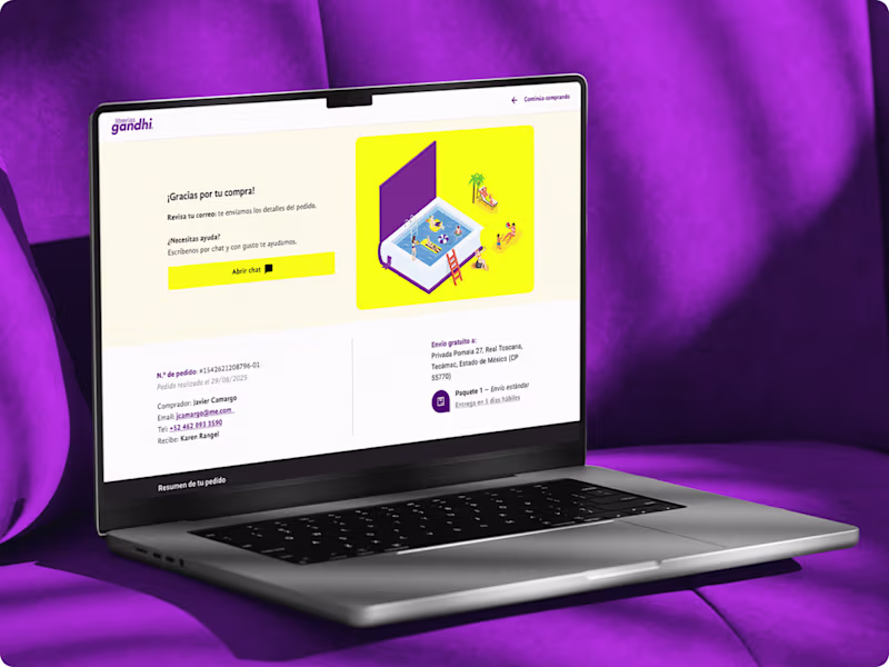 Cover image for Librerías Gandhi: E-commerce Checkout Redesign on VTEX