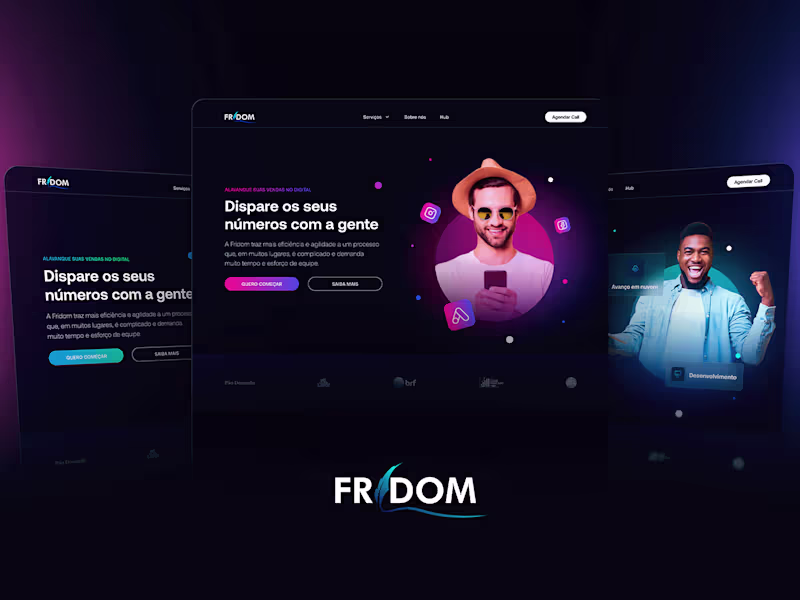 Cover image for Fridom - Website on Behance