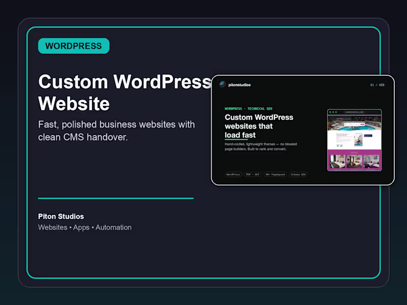 Cover image for Custom WordPress Website Development