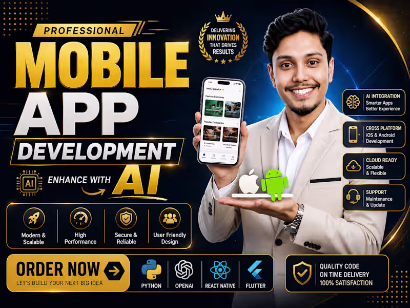 Cover image for Custom Flutter Mobile App Development with AI Integration