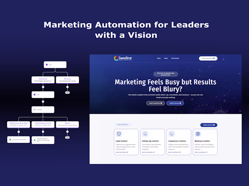 Cover image for Built CommStrat's agency website and