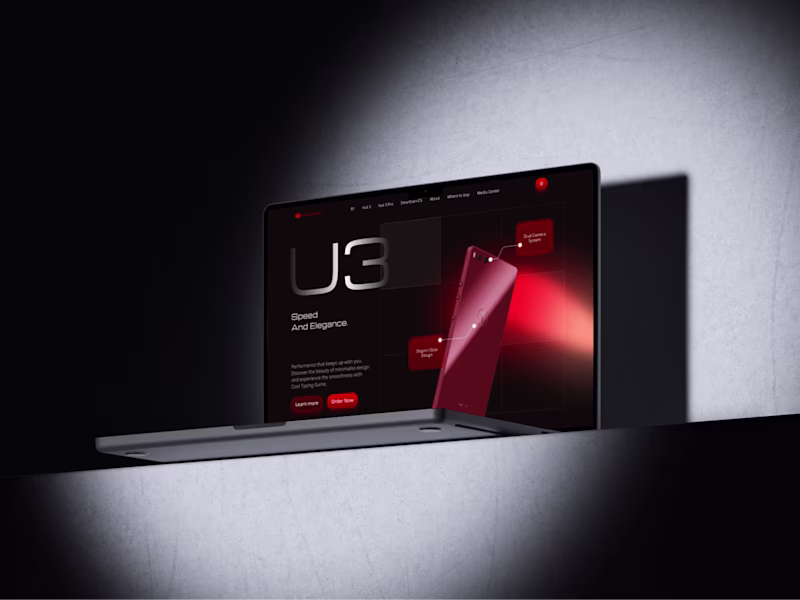 Cover image for 🚀 U3 : Modern Product Landing Page Concept I just finished ...