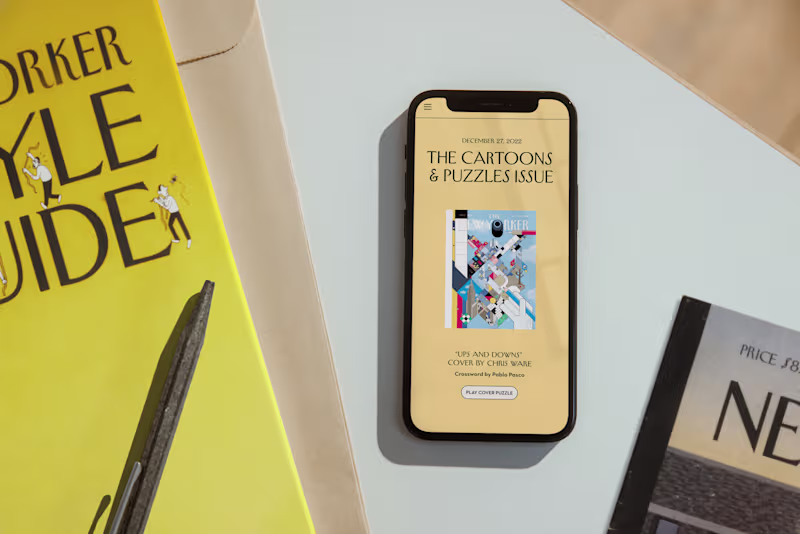 Cover image for The New Yorker Cartoons & Puzzles Web Design