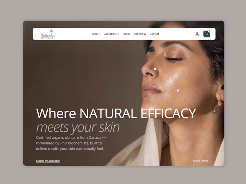 Cover image for Refresh Botanicals Middle East Website Launch