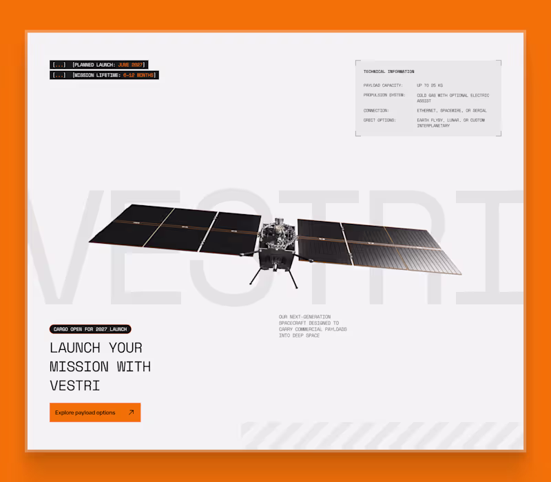 Cover image for Optimize Space Systems Website for User Clarity and Engagement