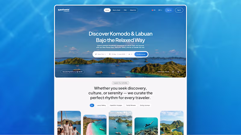 Cover image for Website Redesign for Kapal Santai - Framer