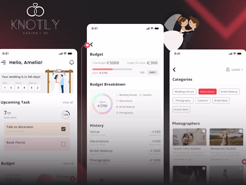 Cover image for KNOTLY - Wedding management app