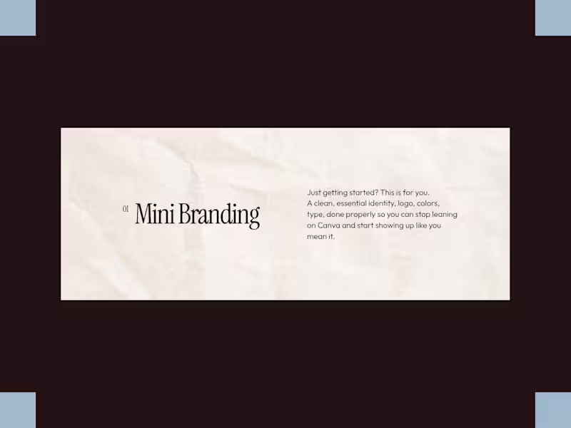 Cover image for Mini Branding