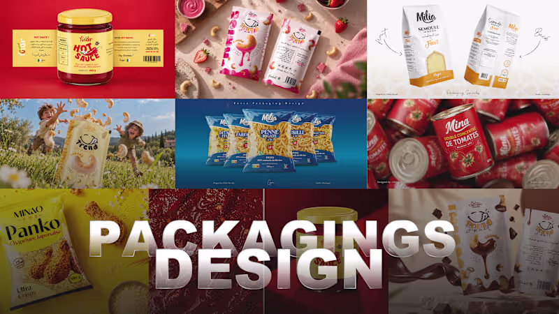 Cover image for Food & Beverage Packaging Design ( **Unlimited revisions** )
