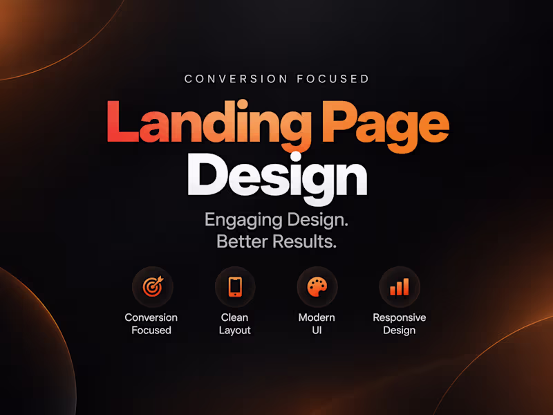 Cover image for Modern Landing Page Design
