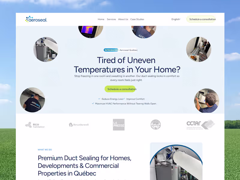 Cover image for Aeroseal Website