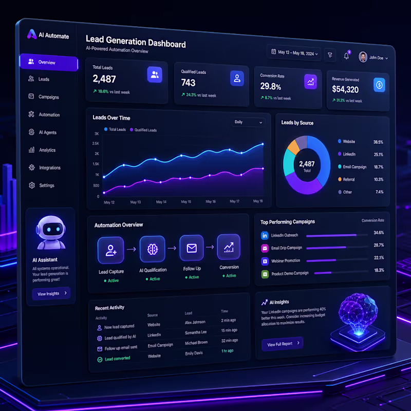Cover image for Automated AI-Driven Lead Generation &
