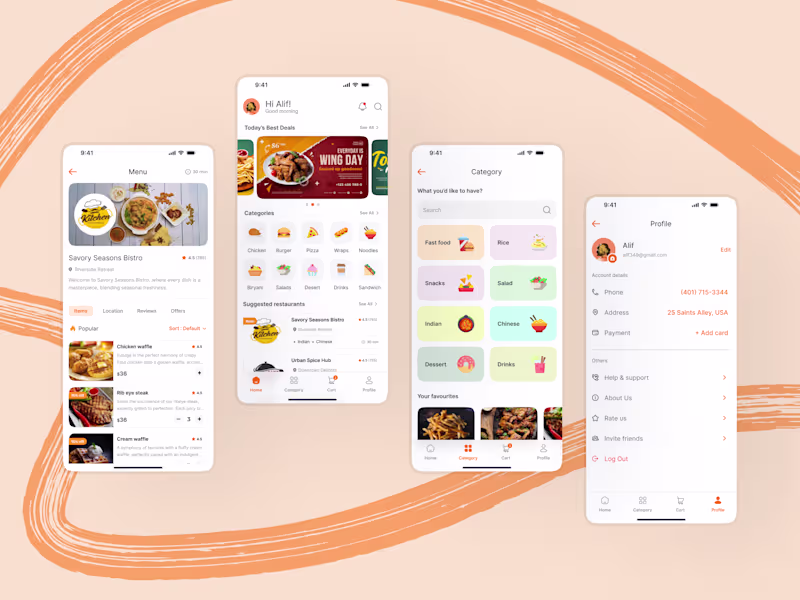 Cover image for Food Delivery App - GrubHub