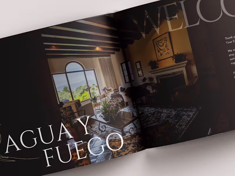Cover image for Custom Welcome Book for Luxury Property