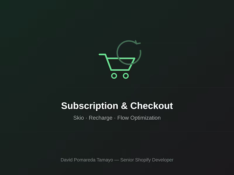Cover image for Subscription & Checkout Flow Optimization