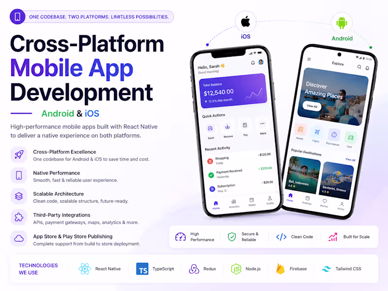 Cover image for Cross-Platform Mobile App Development (Android & iOS)