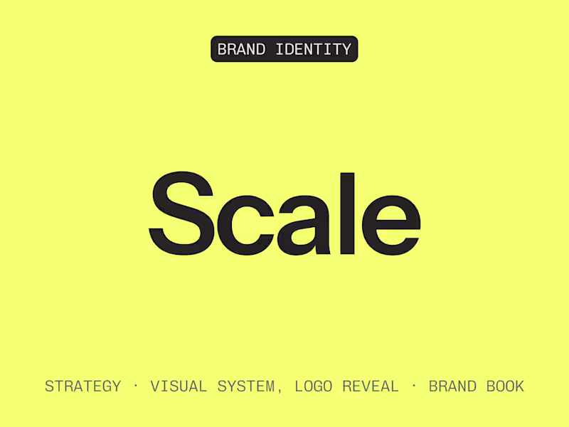 Cover image for Scale · Brand Identity for growing brands