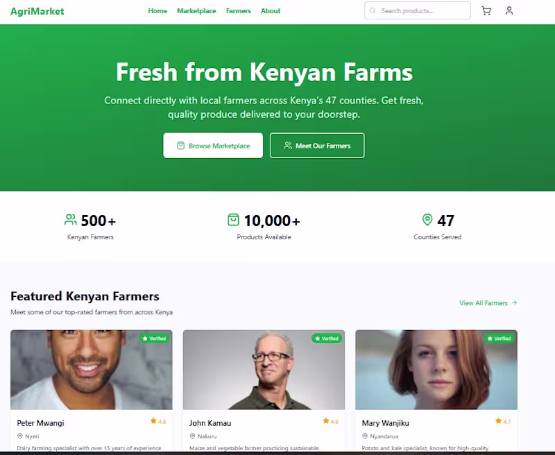 Cover image for AgriMarket Online Shop is a