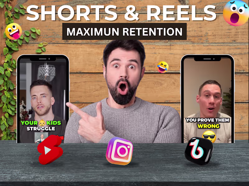 Cover image for Captivating YouTube Shorts, Instagram & TikTok Reels 